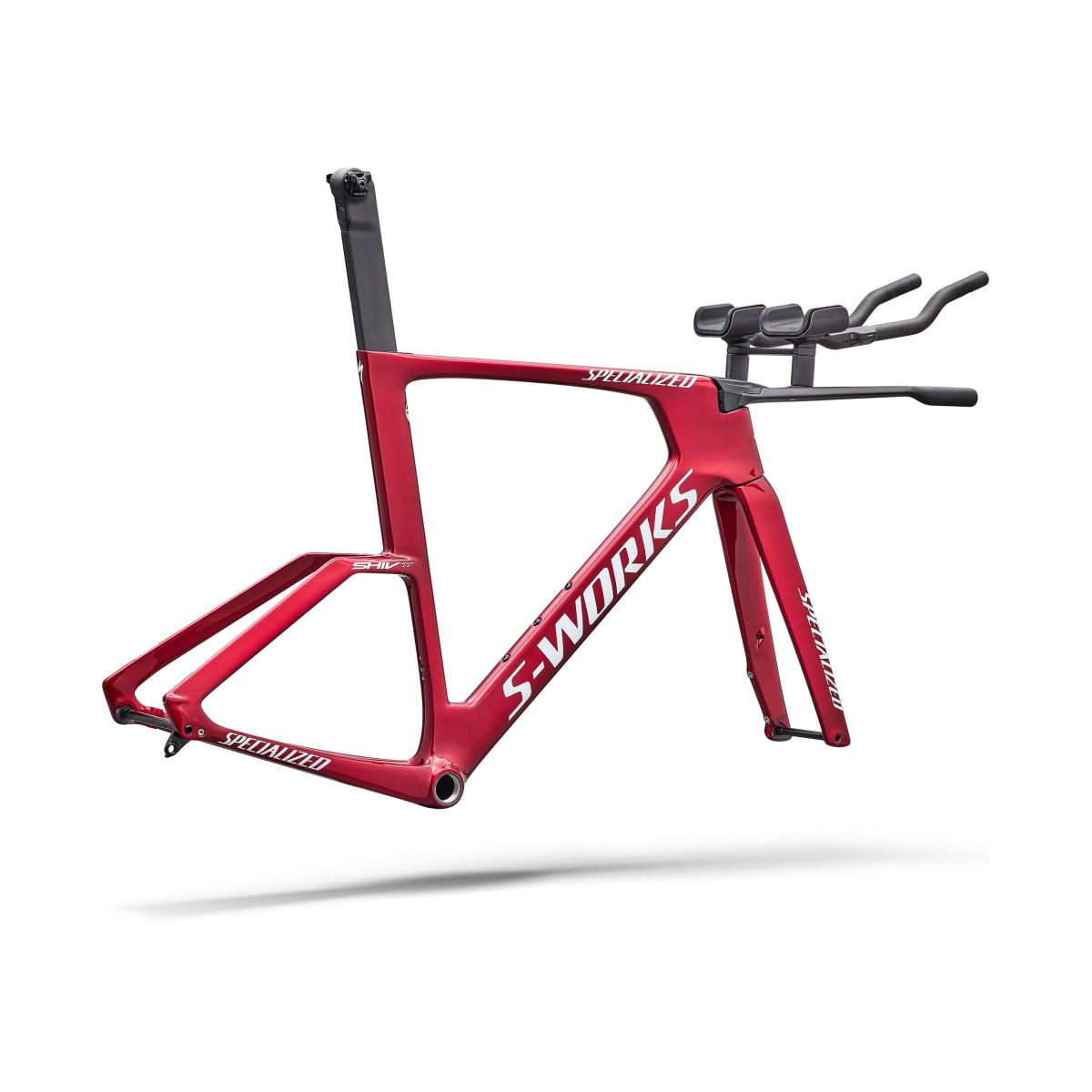 S-Works Shiv TT rėmas | Gloss Ruby Metallic - White Silver Metallic