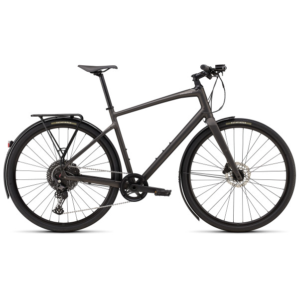 Specialized Sirrus X 4.0 EQ Fitness Bike | Satin Metallic Obsidian - Desert Metallic Frost