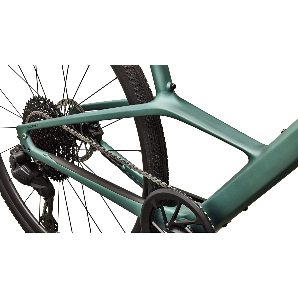 Specialized Sirrus X 6.0 fitness dviratis | Gloss Fjord Metallic - Emerald Metallic Frost