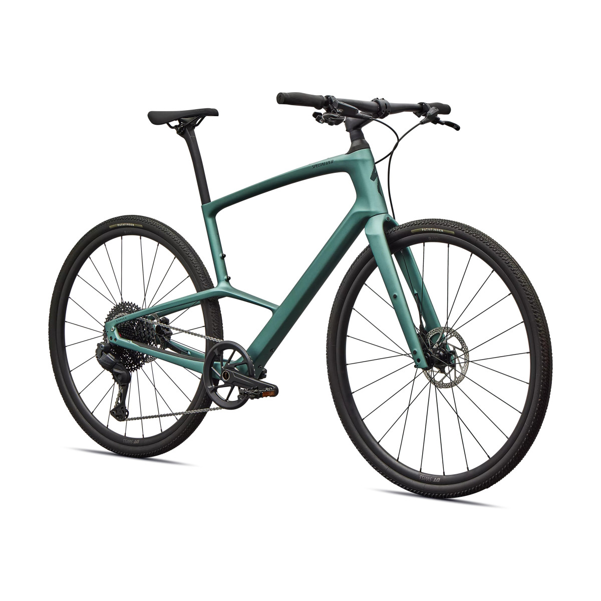 Specialized Sirrus X 6.0 fitness dviratis | Gloss Fjord Metallic - Emerald Metallic Frost