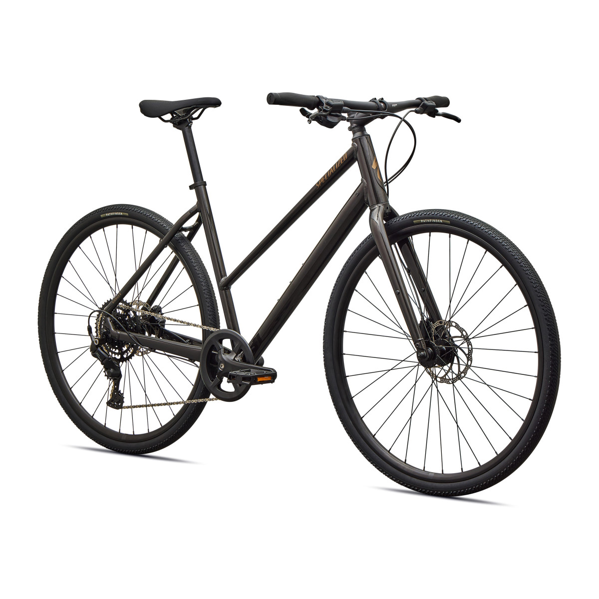 Specialized Sirrus X 2.0 Step-Through fitness dviratis | Gloss Metallic Obsidian