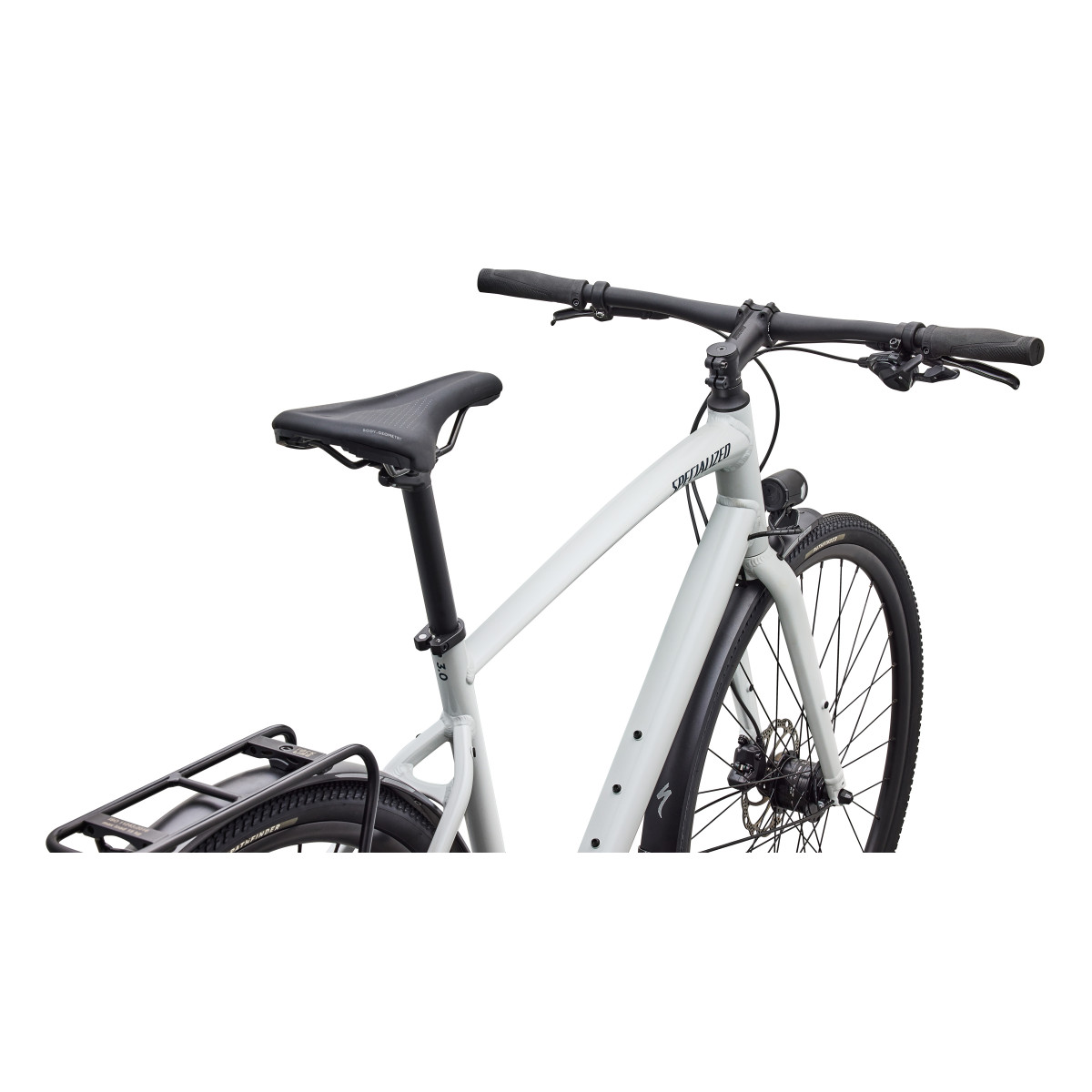 Specialized Sirrus X 3.0 EQ fitness dviratis | Gloss Metallic White Silver