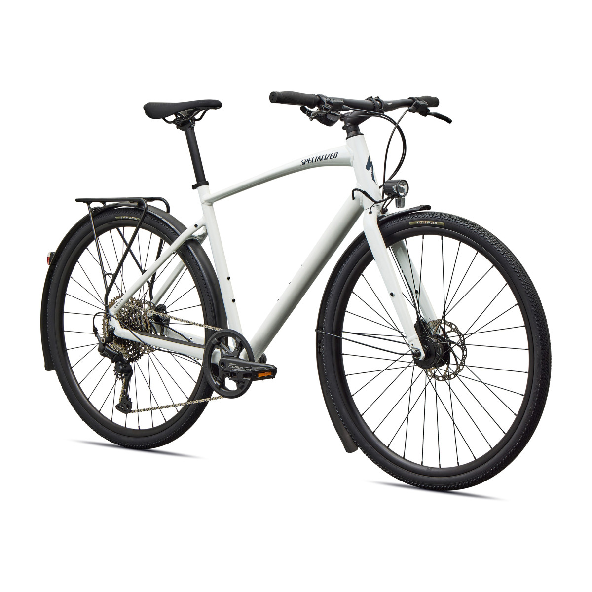 Specialized Sirrus X 3.0 EQ fitness dviratis | Gloss Metallic White Silver
