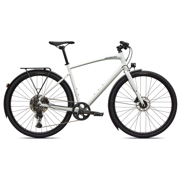 Specialized Sirrus X 3.0 EQ fitness dviratis | Gloss Metallic White Silver