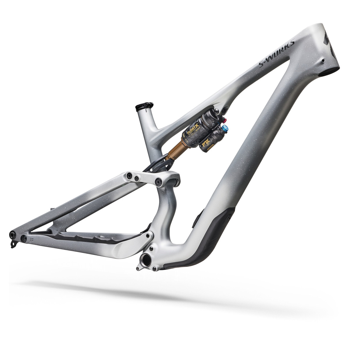 S-Works Stumpjumper 15 EVO Di2 Frameset | 29" | Satin Shadow Silver - Ashen Grey S-Works Stumpjumper 15 EVO Di2 Frameset | 29" | Satin Shadow Silver - Ashen Grey