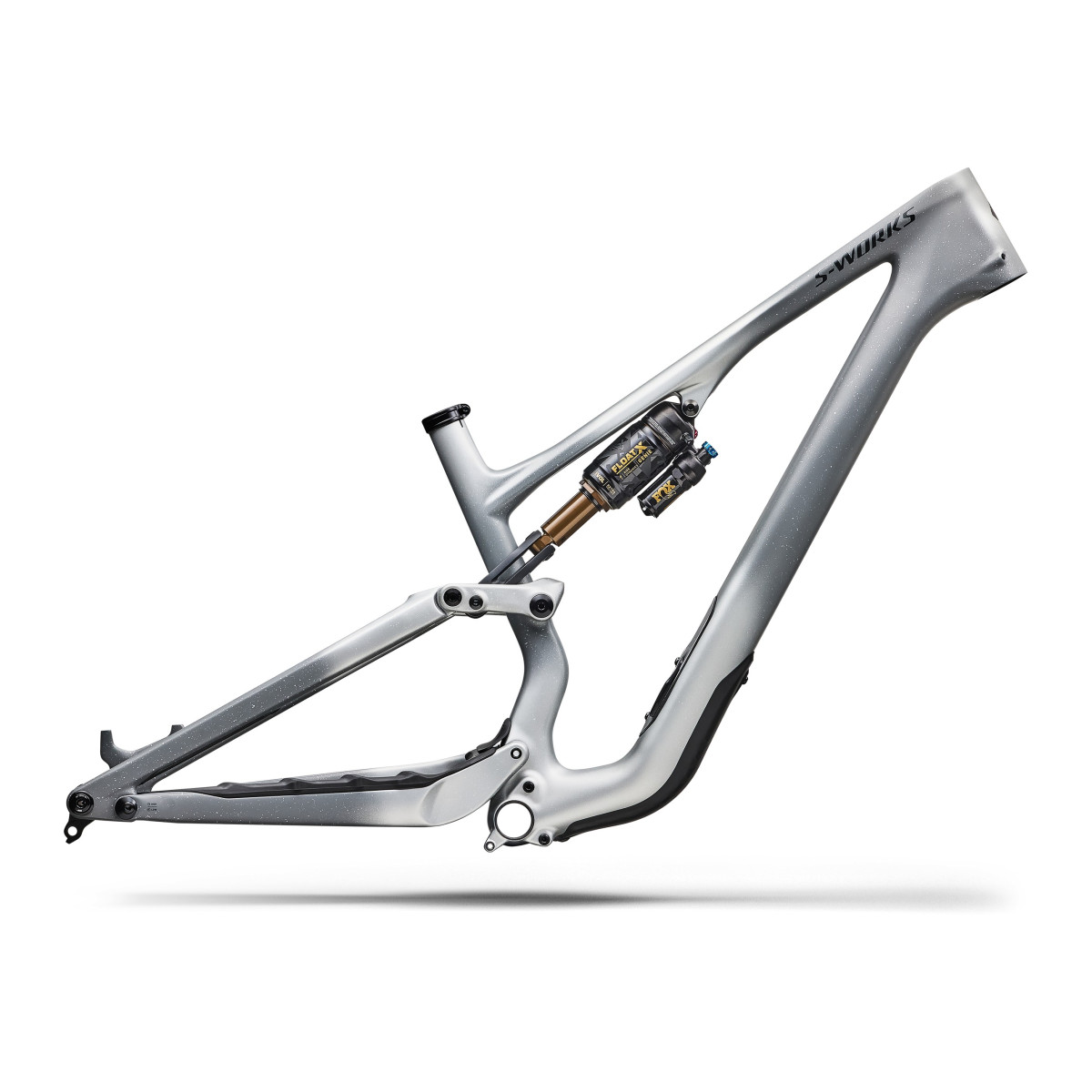 S-Works Stumpjumper 15 EVO Di2 Frameset | 29" | Satin Shadow Silver - Ashen Grey S-Works Stumpjumper 15 EVO Di2 Frameset | 29" | Satin Shadow Silver - Ashen Grey