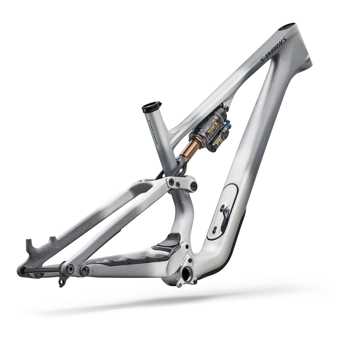 S-Works Stumpjumper 15 EVO Di2 Frameset | 29" | Satin Shadow Silver - Ashen Grey S-Works Stumpjumper 15 EVO Di2 Frameset | 29" | Satin Shadow Silver - Ashen Grey