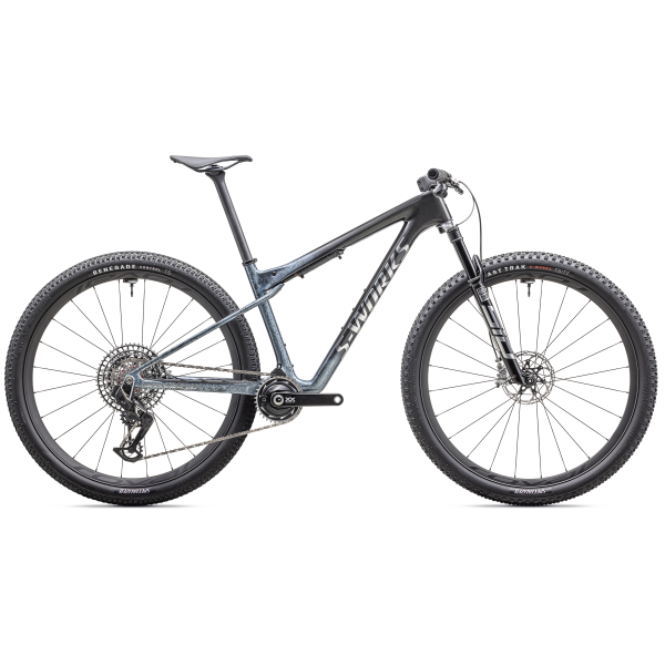 S-Works Epic World Cup kalnų dviratis | Glacial Metallic Granite - Brushed Chrome
