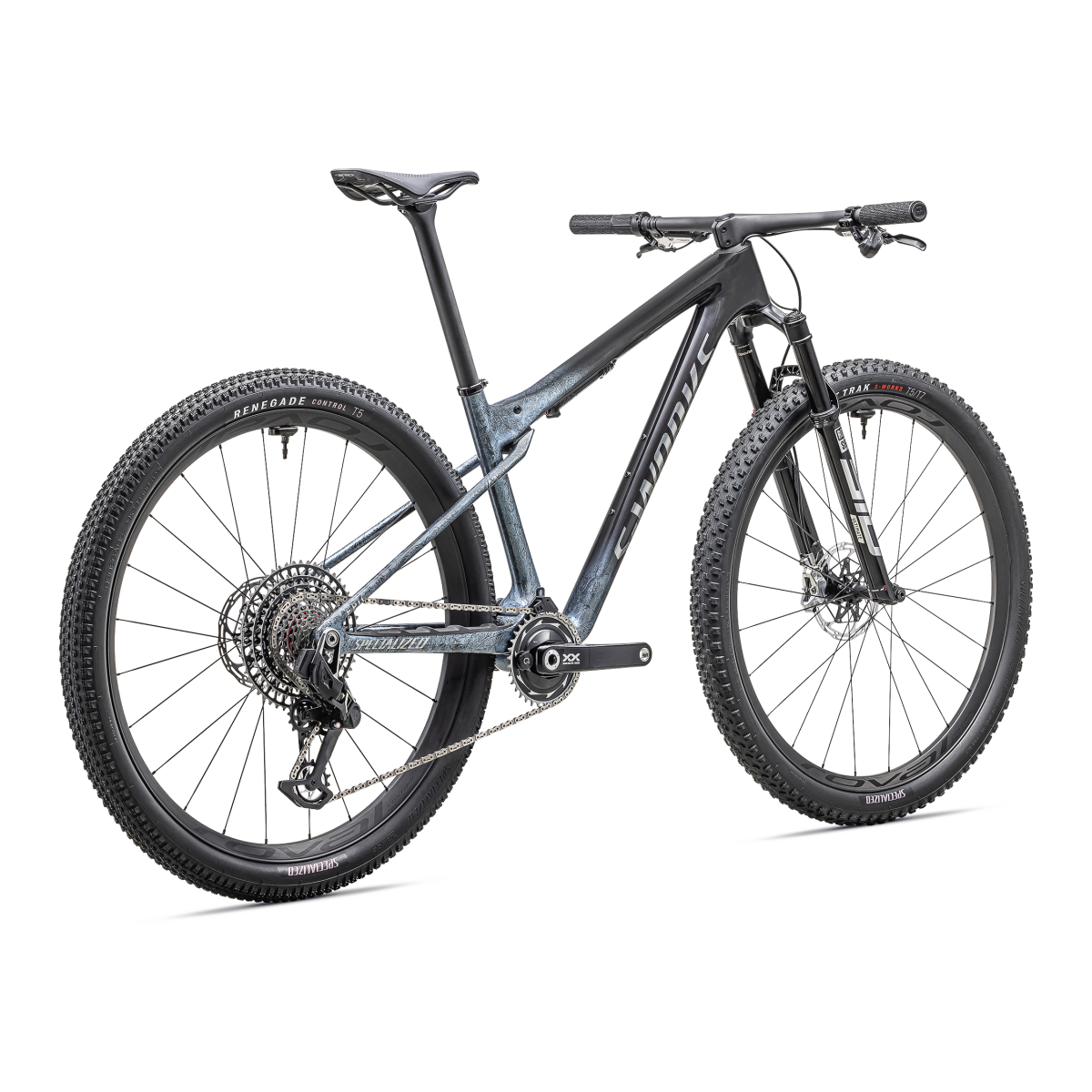 S-Works Epic World Cup mountain bike | Glacial Metallic Granite - Brushed Chrome