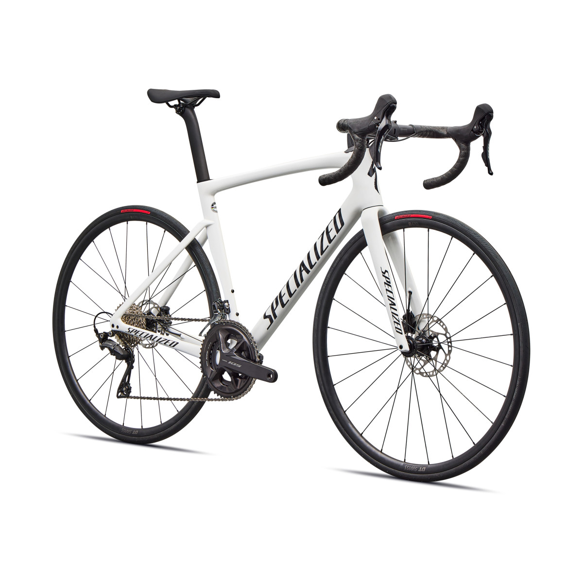 Specialized Tarmac SL7 Sport Road Bike | Shimano 105 | Gloss White - Dark Navy Metallic Specialized Tarmac SL7 Sport Road Bike | Shimano 105 | Gloss White - Dark Navy Metallic