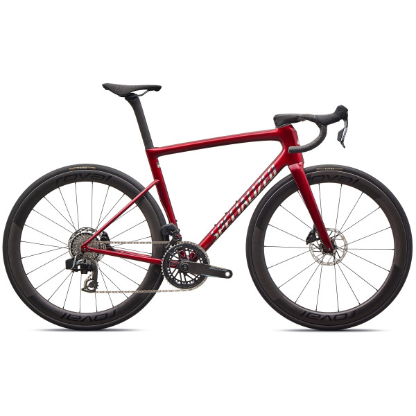 Specialized Tarmac SL8 Pro plento dviratis | SRAM Force eTap AXS | Gloss Red Sky - Chrome