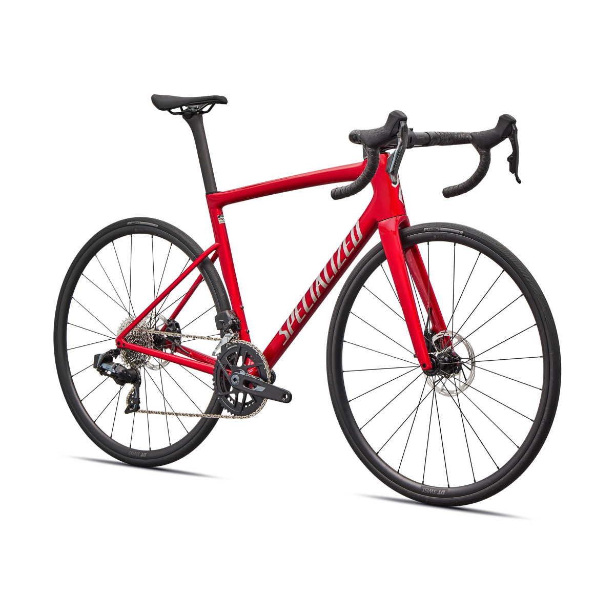 Specialized Tarmac SL8 Expert plento dviratis | SRAM Rival eTap AXS | Gloss Red Tint Over Silver Dust - Silver Dust Specialized Tarmac SL8 Expert plento dviratis | SRAM Rival eTap AXS | Gloss Red Tint Over Silver Dust - Silver Dust