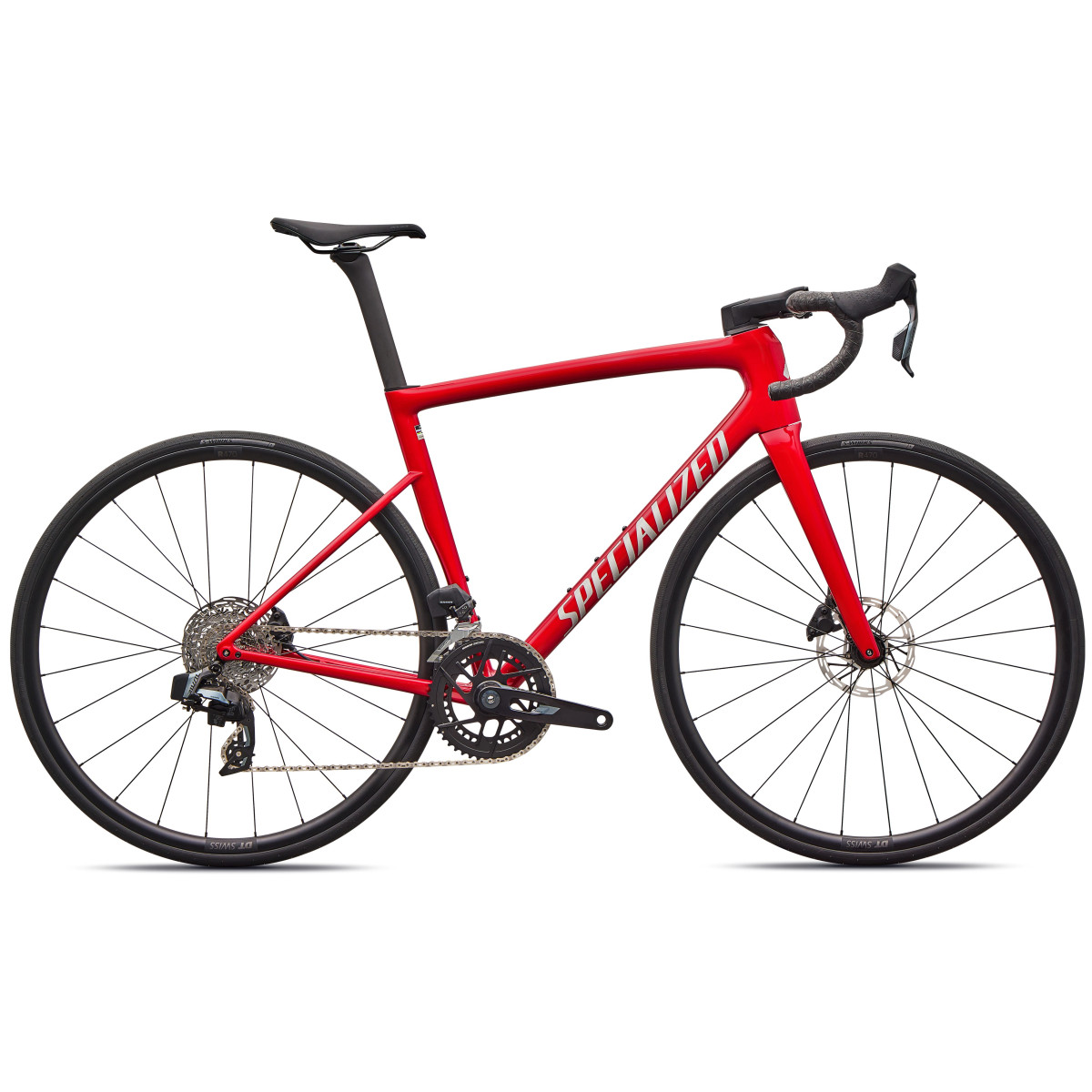 Specialized Tarmac SL8 Expert plento dviratis | SRAM Rival eTap AXS | Gloss Red Tint Over Silver Dust - Silver Dust Specialized Tarmac SL8 Expert plento dviratis | SRAM Rival eTap AXS | Gloss Red Tint Over Silver Dust - Silver Dust