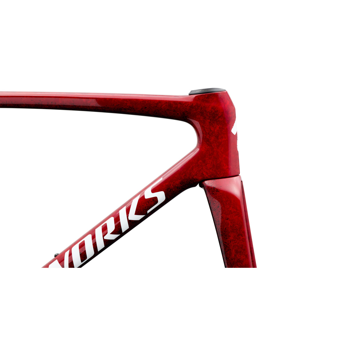 S-Works Tarmac SL9 rėmas | Gloss Vivid Red - Tarmac Black - White Silver Metallic