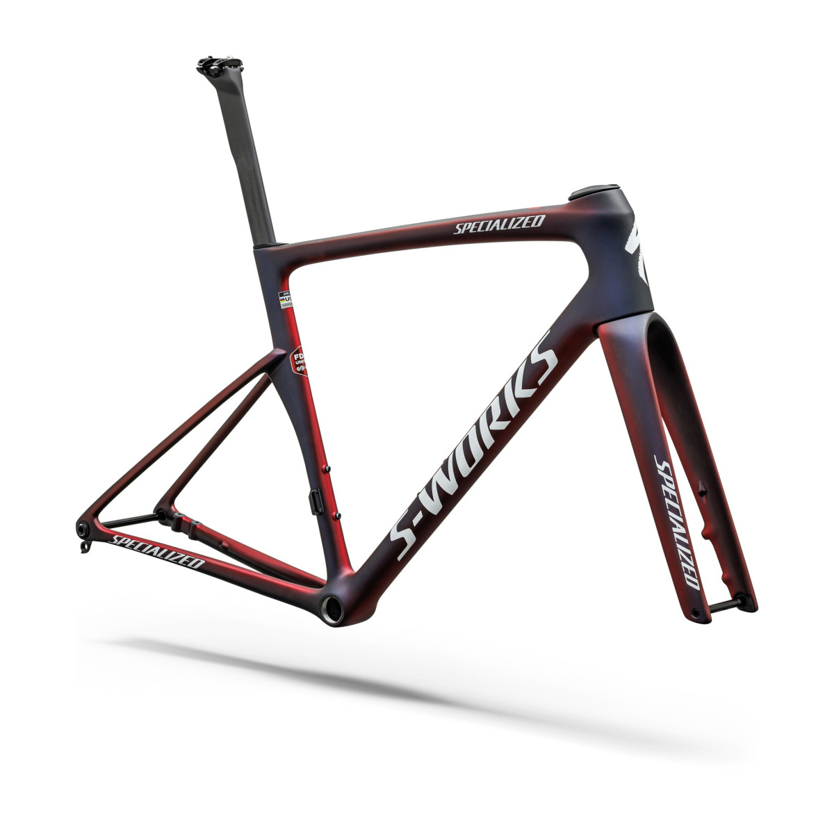 S-Works Tarmac SL9 rėmas | FDJ United - SUEZ | Gloss Red Tint - Blue Tint - Red Pearl