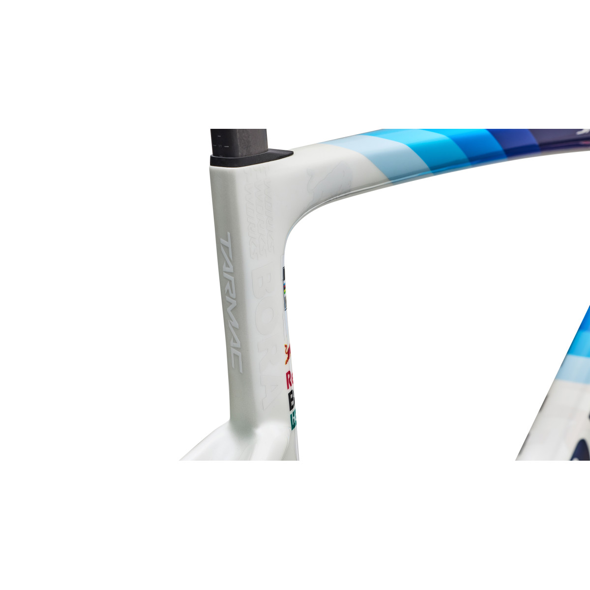 S-Works Tarmac SL9 rėmas | Red Bull - BORA - hansgrohe | Gloss Metallic White Silver - Deep Blue