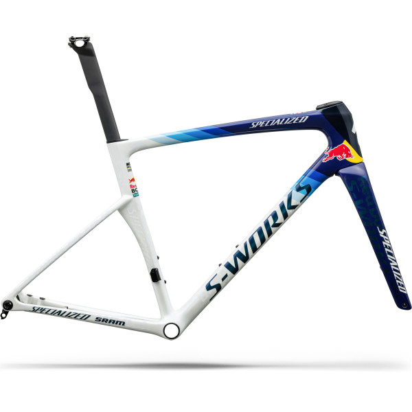 S-Works Tarmac SL9 rėmas | Red Bull - BORA - hansgrohe | Gloss Metallic White Silver - Deep Blue