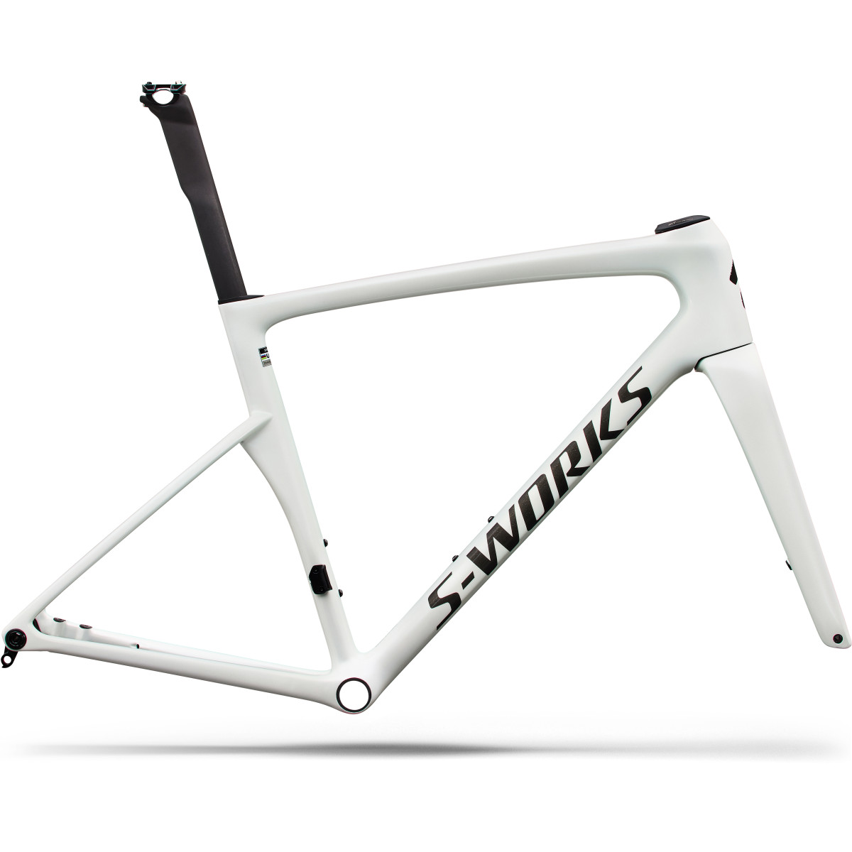 S-Works Tarmac SL9 rėmas | Gloss White Silver Metallic - Obsidian Metallic