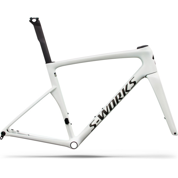 S-Works Tarmac SL9 rėmas | Gloss White Silver Metallic - Obsidian Metallic