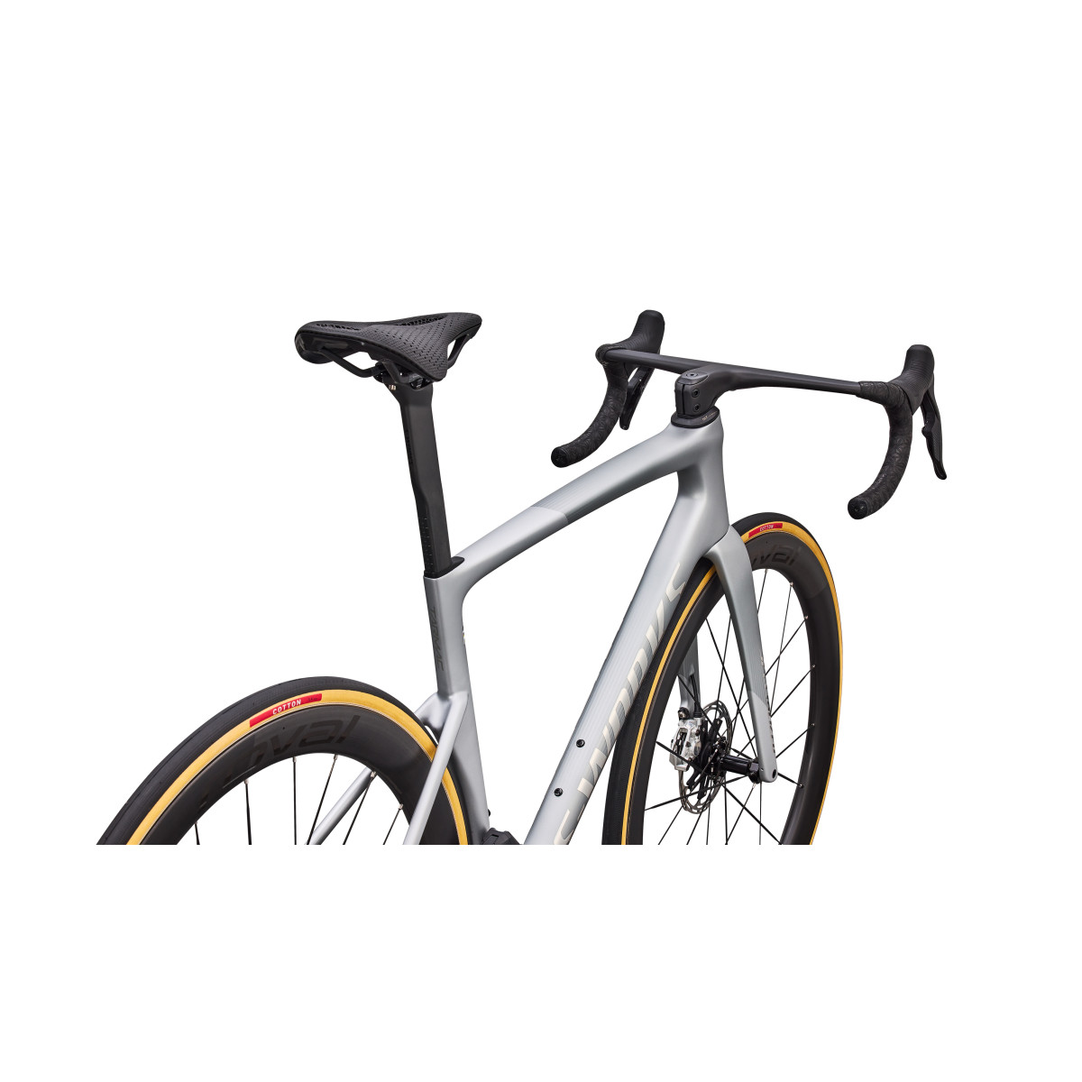 S-Works Tarmac SL9 plento dviratis | SRAM Red AXS | Satin Silver Dust - Gloss Chrome