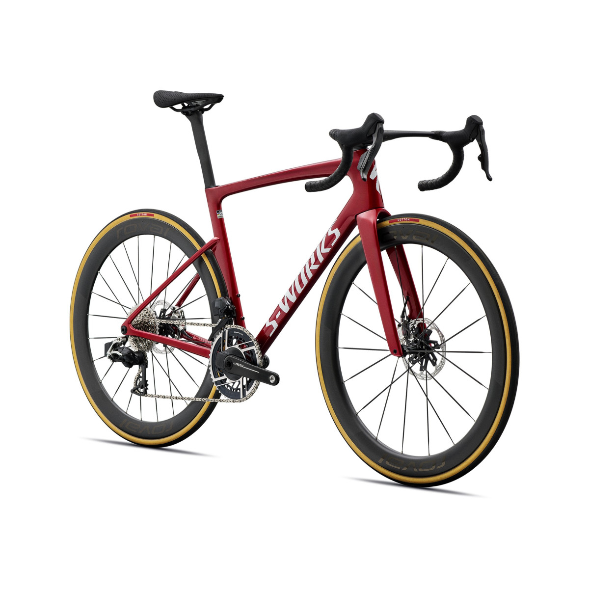 S-Works Tarmac SL9 plento dviratis | SRAM Red AXS | Gloss Ruby Metallic - White Silver Metallic