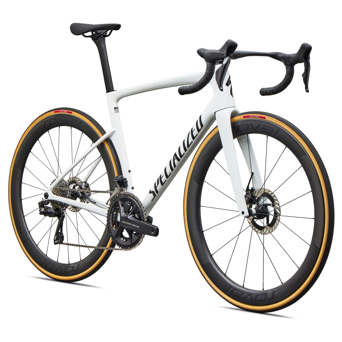 Specialized Tarmac SL9 S-Level plento dviratis | Shimano Dura-Ace Di2 | Gloss White Silver Metallic - Tarmac Black