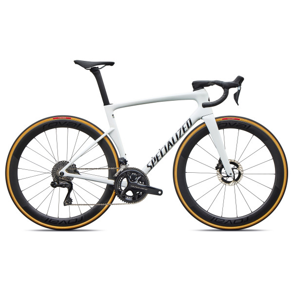 Specialized Tarmac SL9 S-Level plento dviratis | Shimano Dura-Ace Di2 | Gloss White Silver Metallic - Tarmac Black