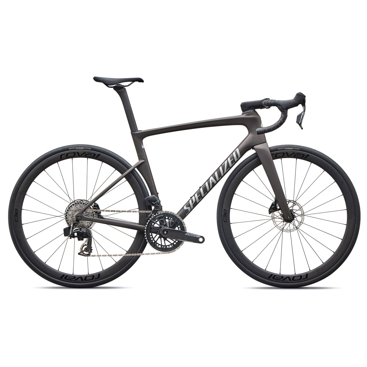 Specialized Tarmac SL9 Expert plento dviratis | SRAM Force AXS | Satin Warm Smoke Metallic - Silver Dust