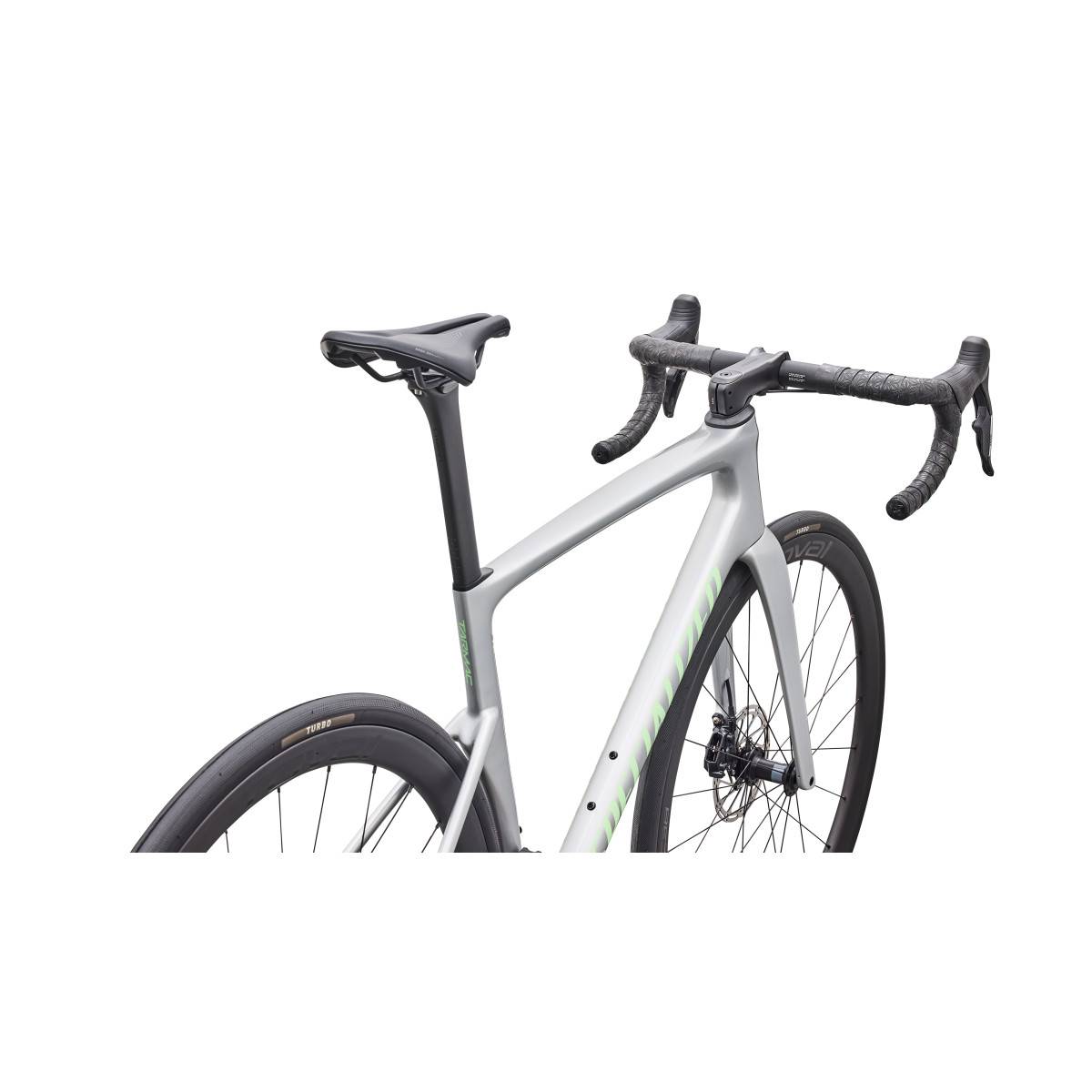 Specialized Tarmac SL9 Expert plento dviratis | SRAM Force AXS | Gloss Silver Dust - Powder Lime