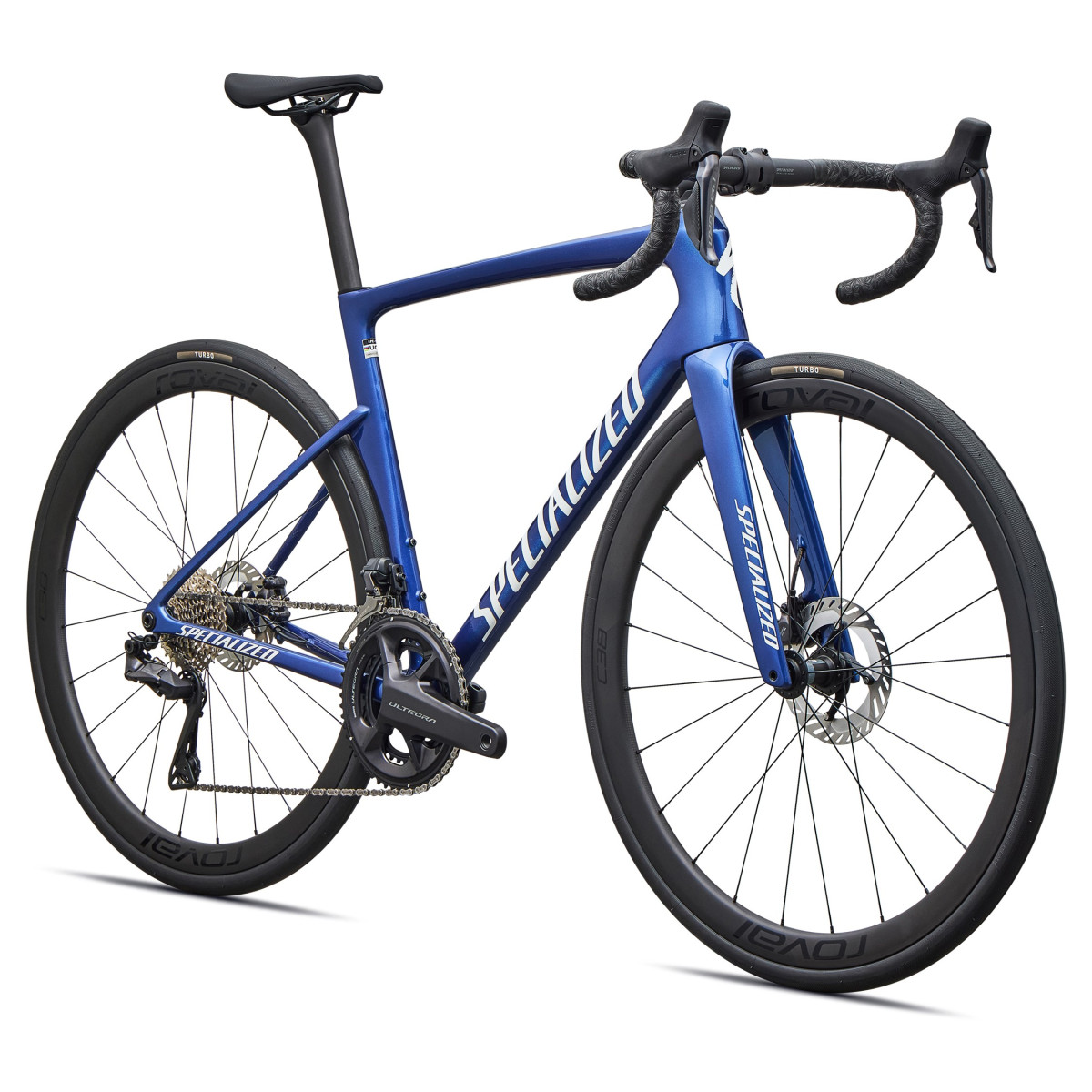 Specialized Tarmac SL9 Expert plento dviratis | Shimano Ultegra Di2 | Gloss Pacific Blue Metallic - White