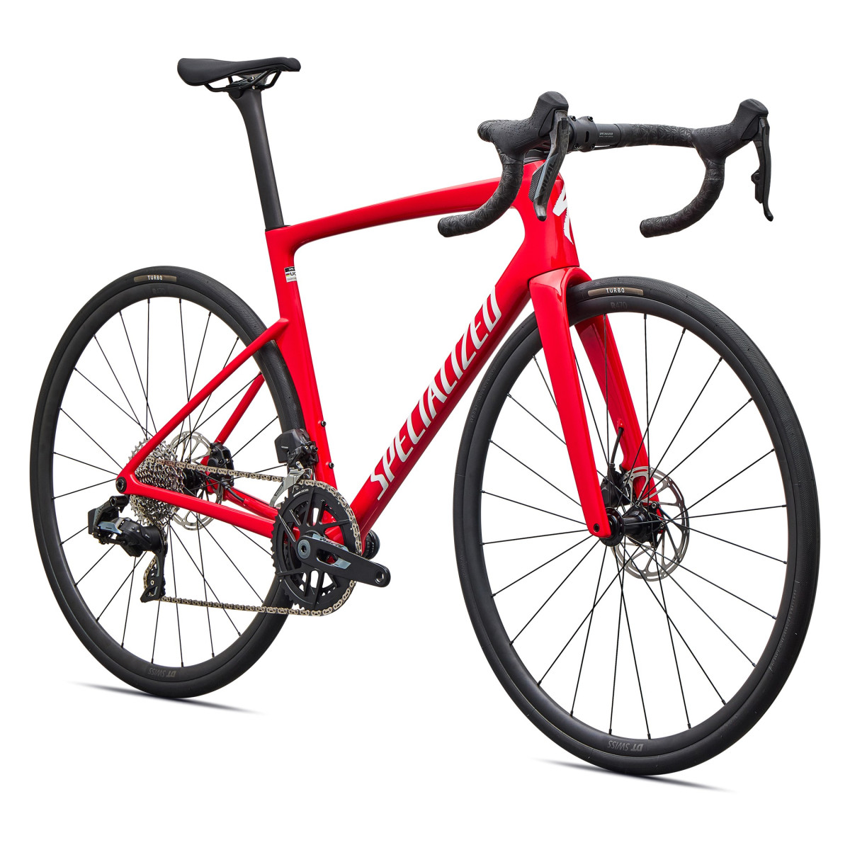 Specialized Tarmac SL9 Comp plento dviratis | SRAM Rival AXS | Gloss Vivid Red - White