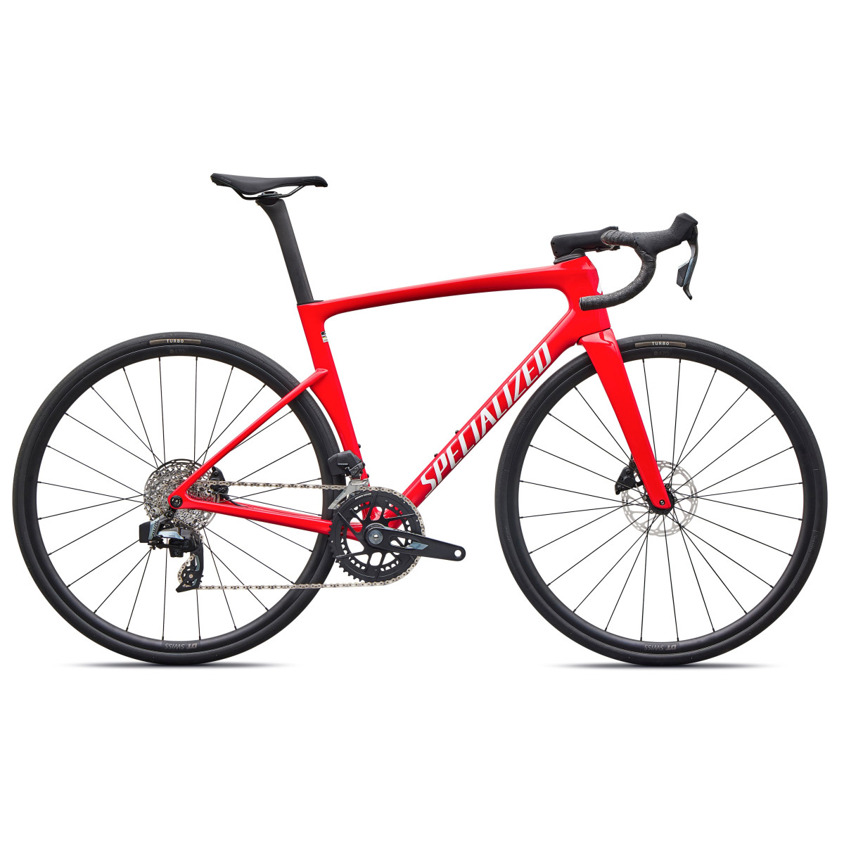 Specialized Tarmac SL9 Comp plento dviratis | SRAM Rival AXS | Gloss Vivid Red - White