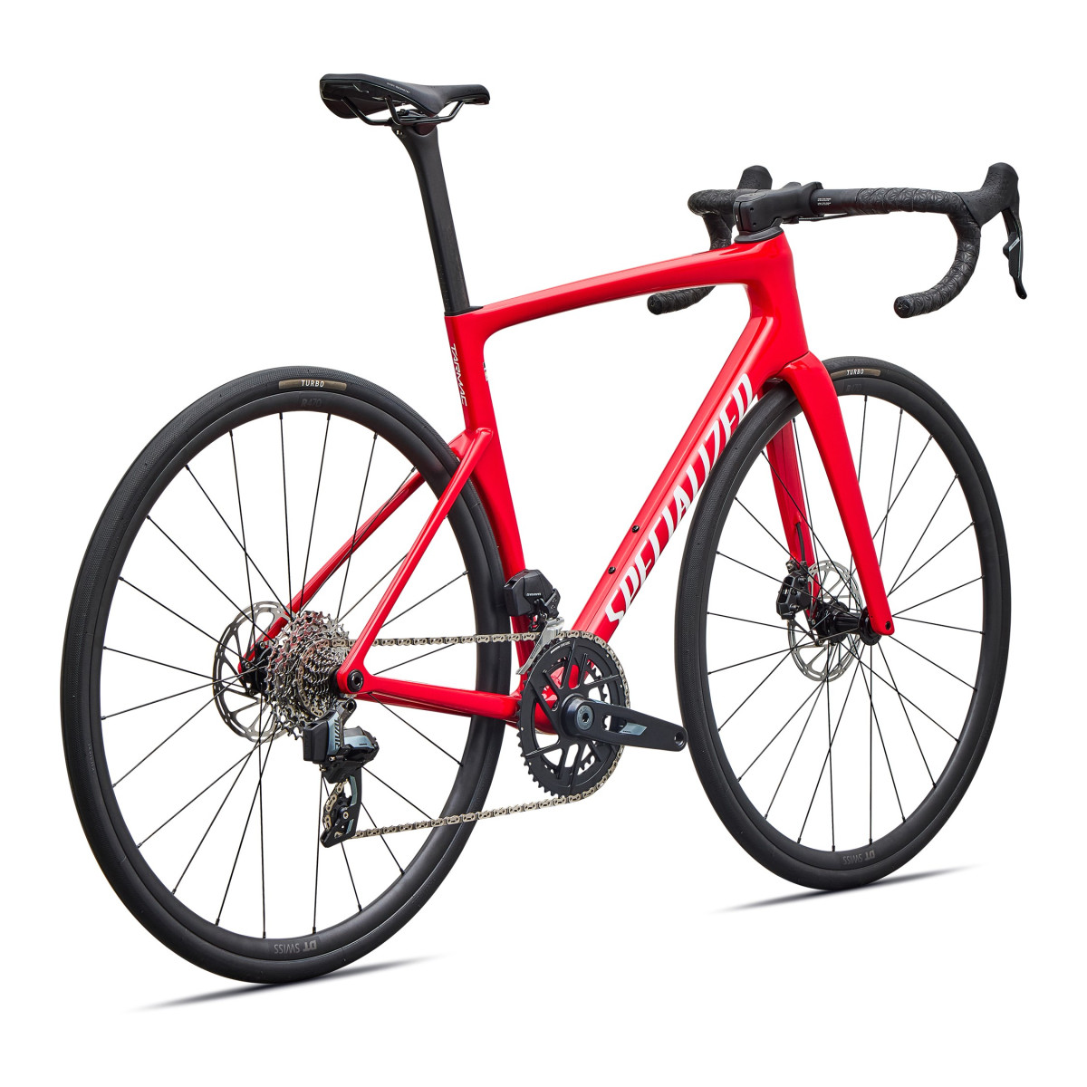 Specialized Tarmac SL9 Comp plento dviratis | SRAM Rival AXS | Gloss Vivid Red - White