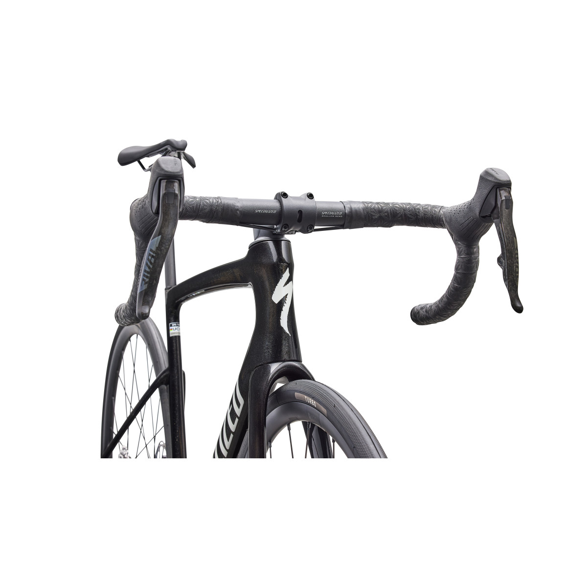 Specialized Tarmac SL9 Comp plento dviratis | SRAM Rival AXS | Gloss Charcoal Tint - Dolomite Metallic