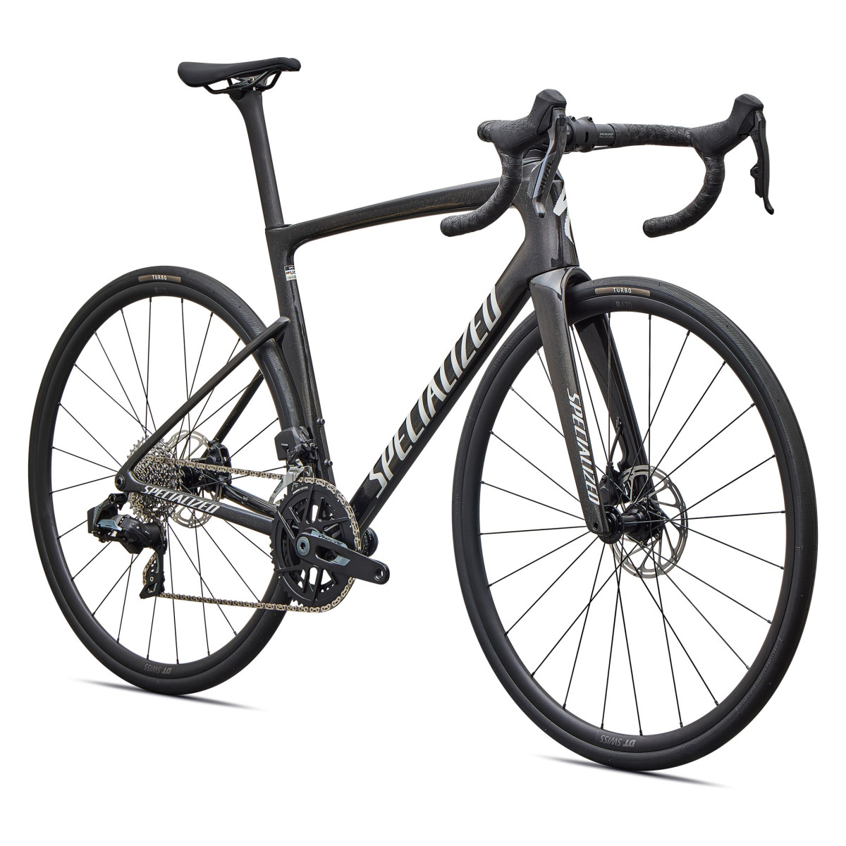 Specialized Tarmac SL9 Comp plento dviratis | SRAM Rival AXS | Gloss Charcoal Tint - Dolomite Metallic