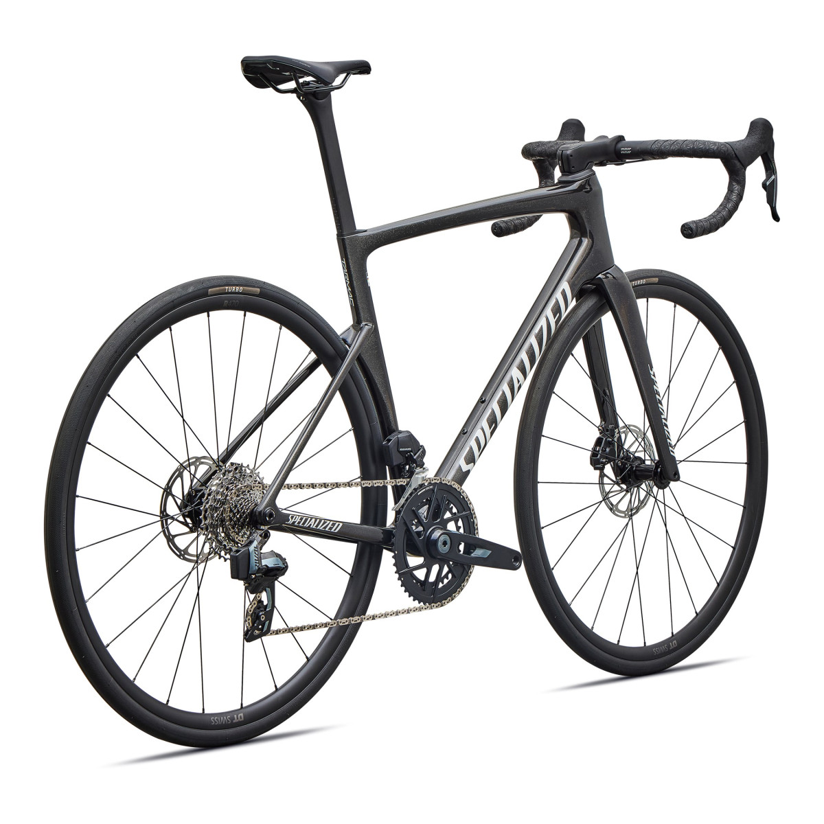 Specialized Tarmac SL9 Comp plento dviratis | SRAM Rival AXS | Gloss Charcoal Tint - Dolomite Metallic