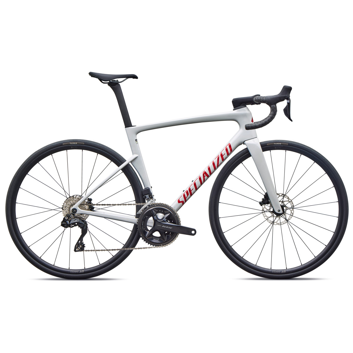 Specialized Tarmac SL9 Comp plento dviratis | Shimano 105 Di2 | Gloss Dolomite Metallic - Cayenne Metallic