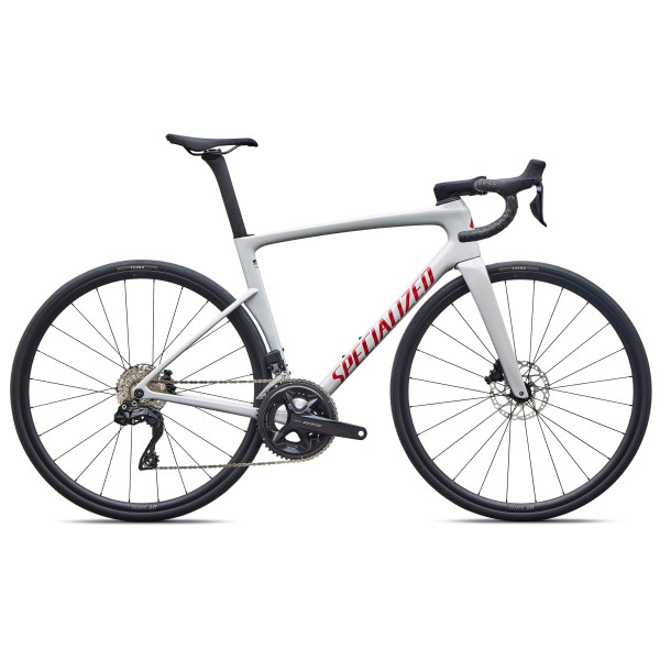 Specialized Tarmac SL9 Comp plento dviratis | Shimano 105 Di2 | Gloss Dolomite Metallic - Cayenne Metallic