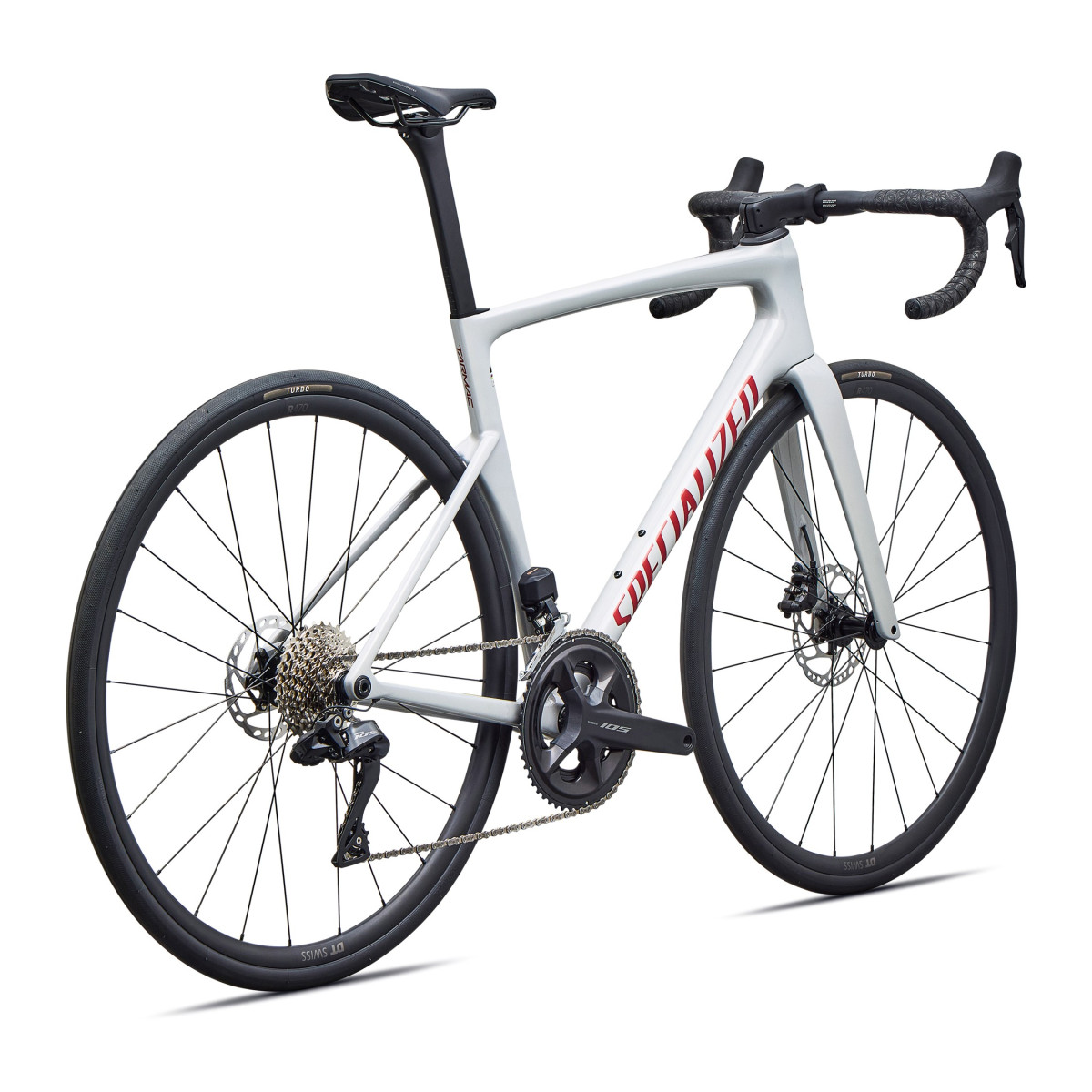 Specialized Tarmac SL9 Comp plento dviratis | Shimano 105 Di2 | Gloss Dolomite Metallic - Cayenne Metallic