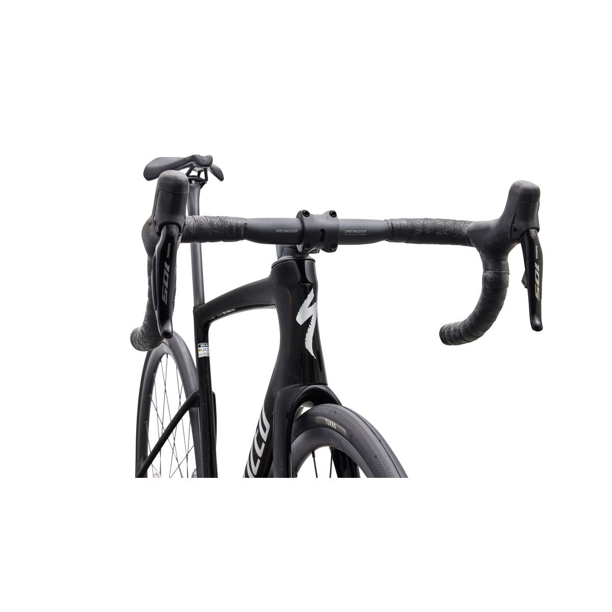 Specialized Tarmac SL9 Comp plento dviratis | Shimano 105 Di2 | Gloss Charcoal Tint - Dolomite Metallic