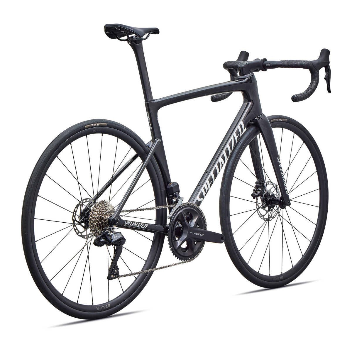 Specialized Tarmac SL9 Comp plento dviratis | Shimano 105 Di2 | Gloss Charcoal Tint - Dolomite Metallic