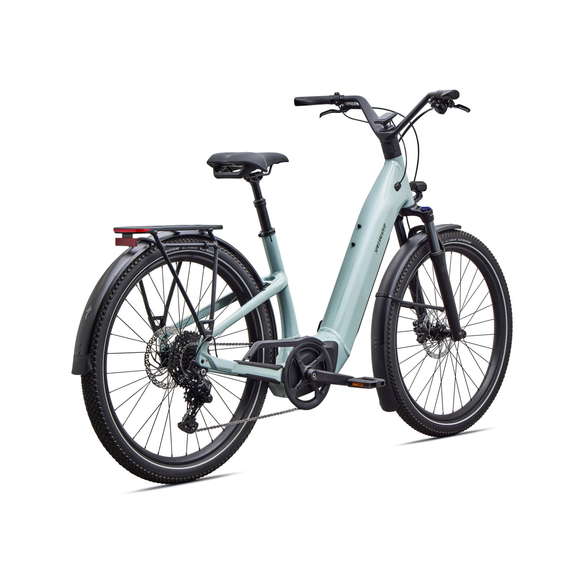 Specialized Turbo Como 4.0 elektrinis dviratis | Gloss Agave Grey - Oak Green Metallic
