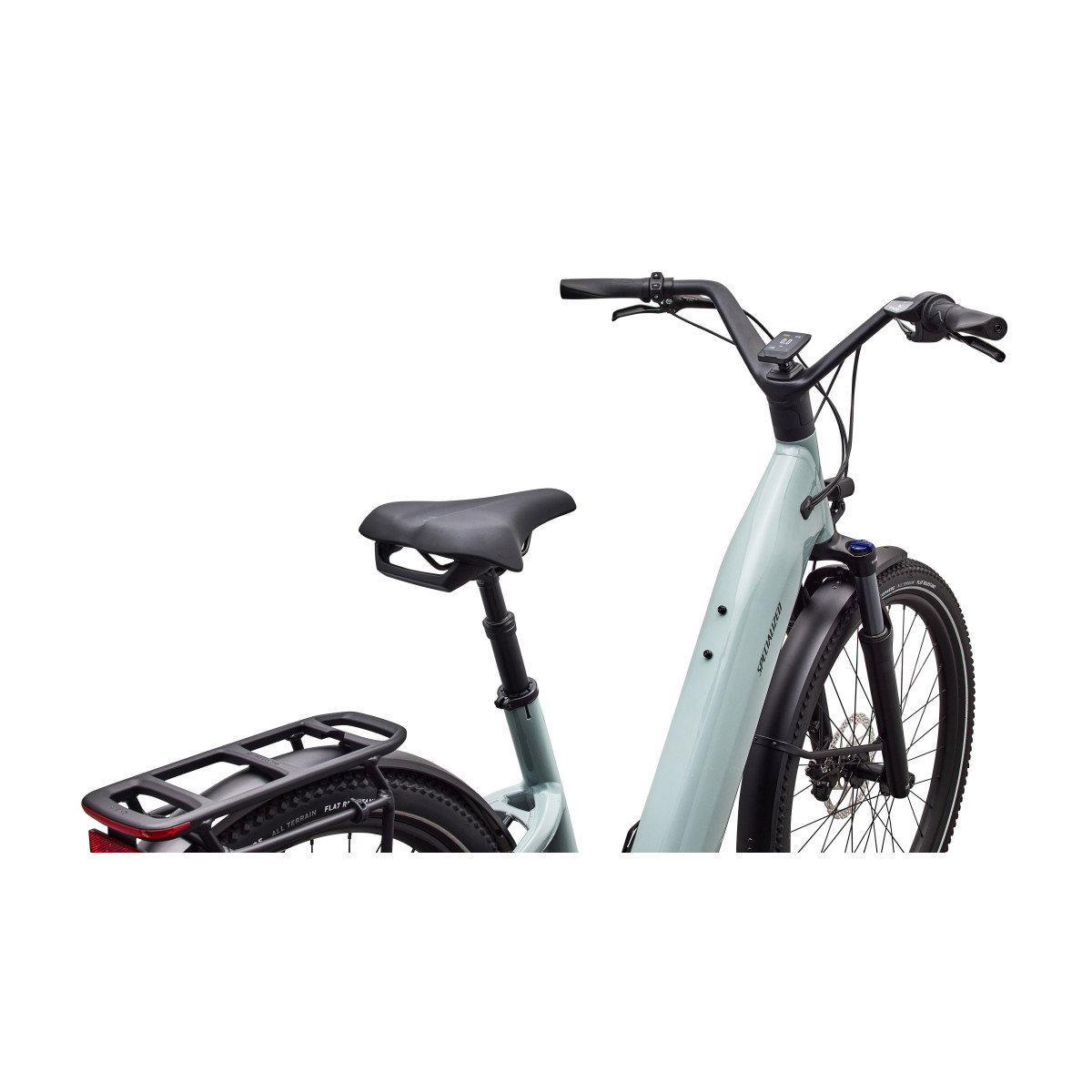 Specialized Turbo Como 4.0 IGH elektrinis dviratis | Gloss Agave Grey - Oak Green Metallic