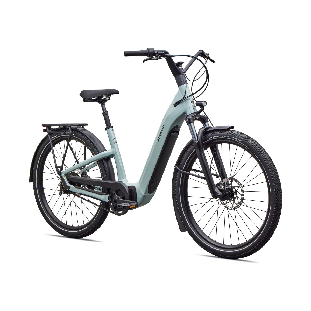Specialized Turbo Como 4.0 IGH elektrinis dviratis | Gloss Agave Grey - Oak Green Metallic