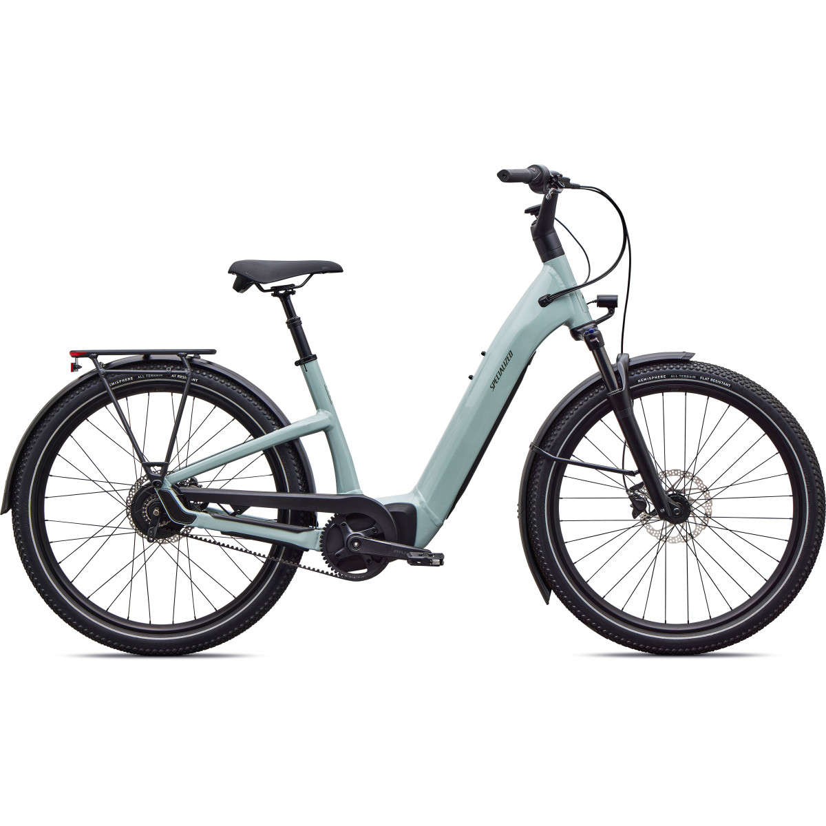 Specialized Turbo Como 4.0 IGH elektrinis dviratis | Gloss Agave Grey - Oak Green Metallic