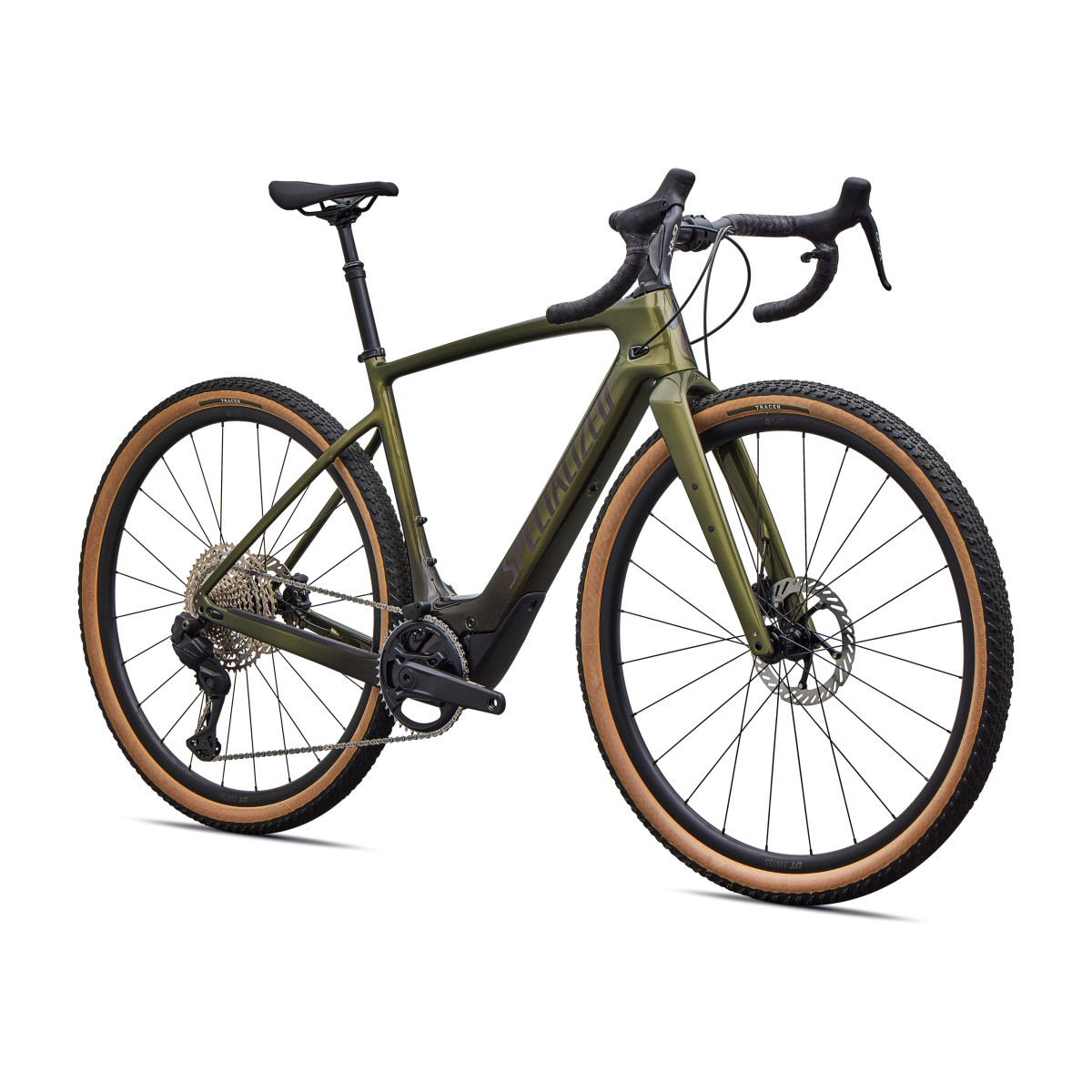 Specialized Turbo Creo 2 Comp elektrinis dviratis | Gloss Laurel Green Metallic - Charcoal Tint Fade 