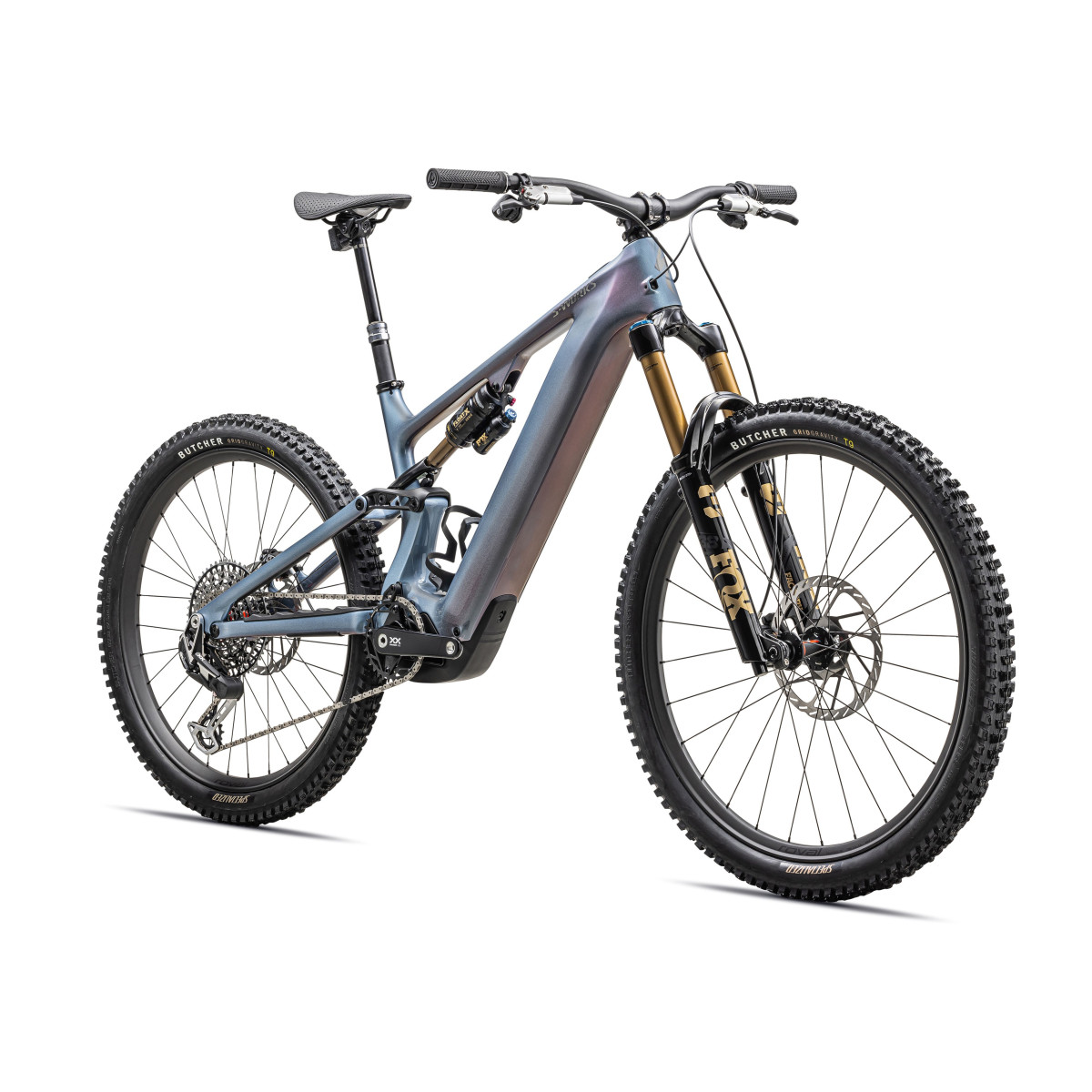 S-Works Turbo Levo 4 E-Bike | Gloss Glacial Metallic - Red Pearl