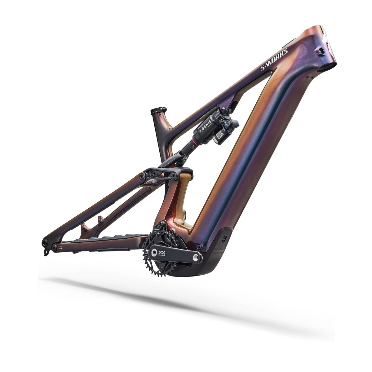 S-Works Turbo Levo 4 Frameset | Satin Taupe - Gunmetal Strata