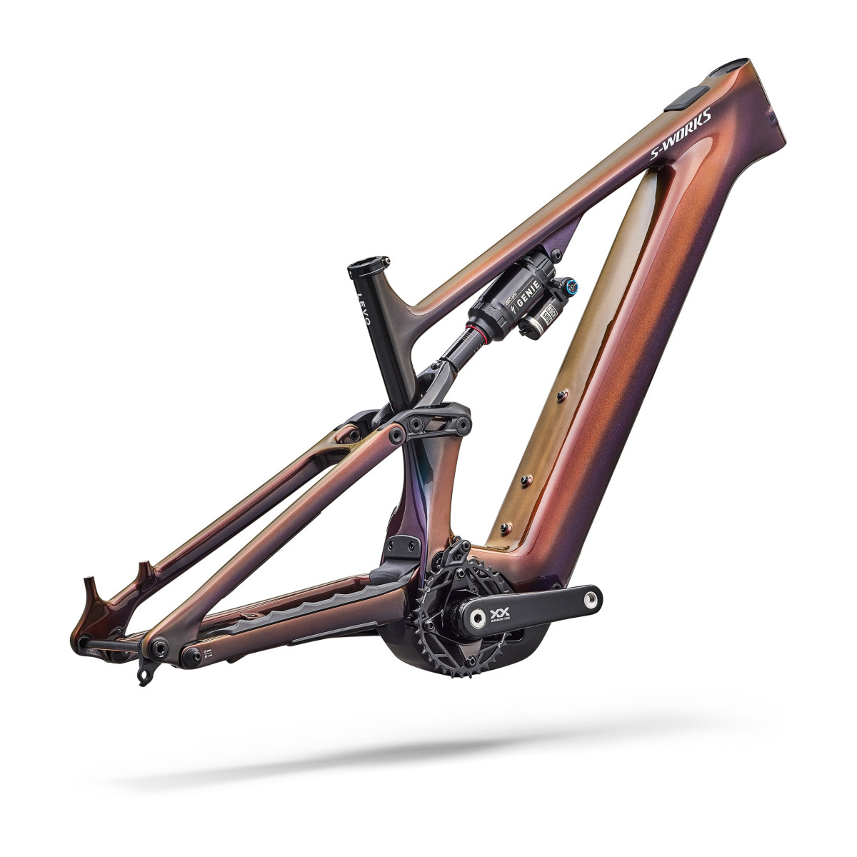 S-Works Turbo Levo 4 Frameset | Satin Taupe - Gunmetal Strata