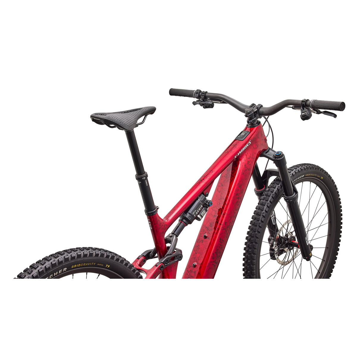 S-Works Turbo Levo 4 E-Bike | Gloss Red Tint - Silver Dust